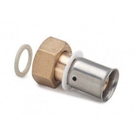 Racor movil hembra ø25x2.5 - 3/4"  press-fiting