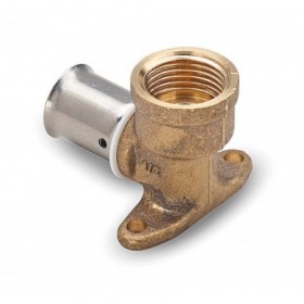 Codo base fijacion ø16x2.0 - 3/4"  press-fitting