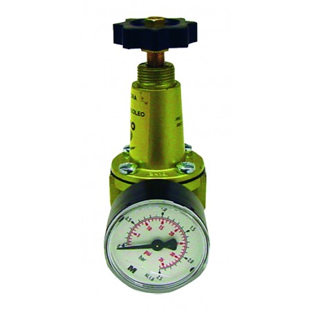 Válvula reductora presión gasóleo regulable con manómetro INPRO 1500L/h 1/2"
