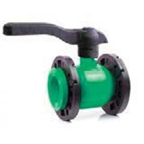 Valvula de bola palanca fija embridada PP-R  DN80 3"