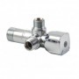 Válvula escuadra doble ARCO A-80 twin 1/2"x 3/8"x 3/8"