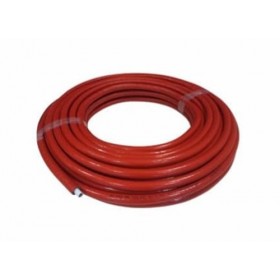 Tubo multicapa PEX/AL/PEX aislada color rojo 6mm. Ø16x2.0 -rollo 100 mts-