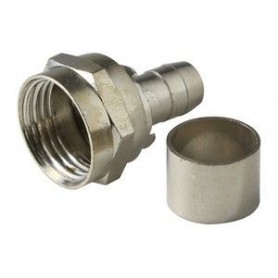 ▷ Conector "F" Macho Para Cable Rg-59. - Pack 25 uds