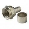 ▷ Conector "F" Macho Para Cable Rg-59. - Pack 25 uds
