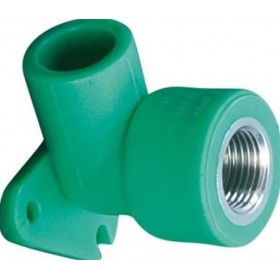 Codo PP-R hembra base soporte ø20mm-3/4"