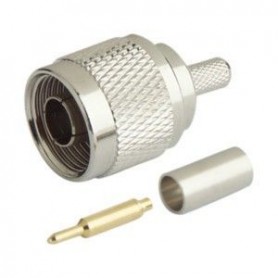 ▷ "N" Conector Macho Crcircuito Impreso Cable Rg-213 - Pack 5 uds