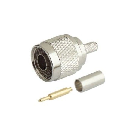 ▷ "N" Conector Macho Crcircuito Impreso Cable Rg-213 - Pack 5 uds