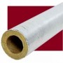 Metro coquilla lana de roca K-ROCK HPS 035 concéntrica acabado aluminio reforzado Ø60 espesor 100mm