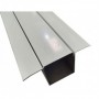 Perfil techo IP50/3 panel fonoabsorbente prelacado RAL9002 longitud 3m
