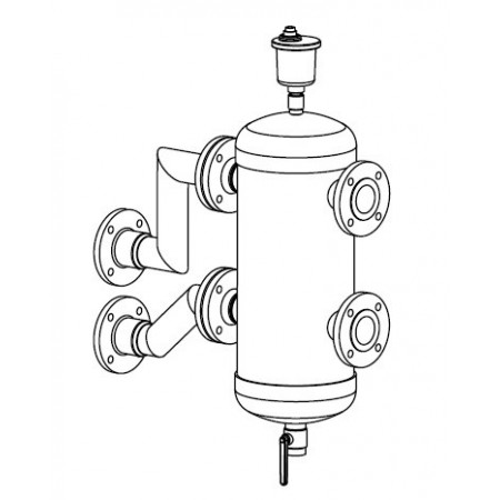 Kit botella de equilibrio para caudal máximo de 28m3/h  BAXI BIOS PLUS DN80