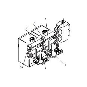 Kit hidráulico cascada y circulador BAXI POWER HT PLUS 200F y 250F