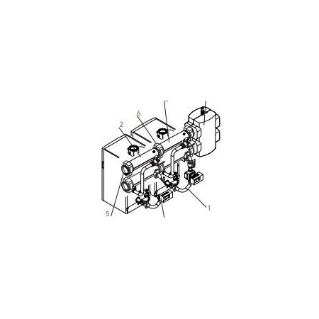 Kit hidráulico cascada y circulador BAXI POWER HT PLUS 200F y 250F