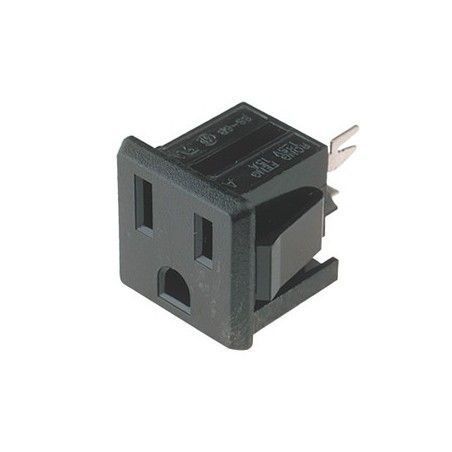 ▷ Base Alimen.Con Toma T.Usa 15A/250V-Blanca - Pack 25 uds