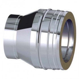 Adaptador a grupo con aro chimenea DINAK GE30+ 304/304 Ø600/660mm