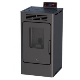 ESTUFA DE PELLET 8 KW COLOR NEGRO KIRA