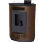 ESTUFA DE PELLET 8 KW RINCON COLOR MOKA NINA