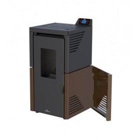 ESTUFA DE PELLET 7 KW COLOR MOKA TINA