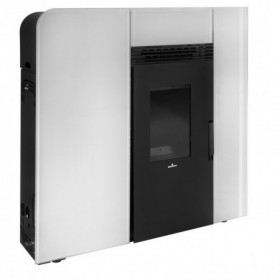 ESTUFA DE PELLET 12KW EXTRAPLANA  BLANCO CLEO