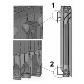 Soporte de pared ESCOELECTRIC para emisor eléctrico EF R500/85