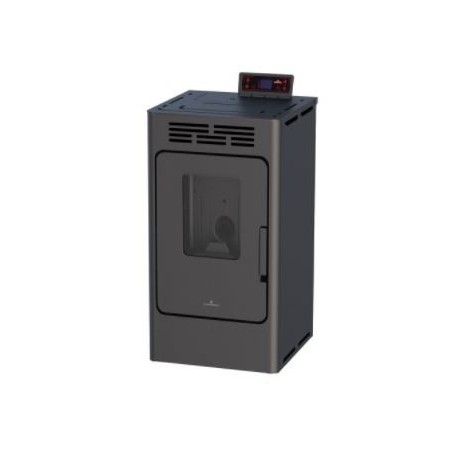 ESTUFA DE PELLET 8 KW COLOR NEGRO KIRA