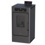 ESTUFA DE PELLET 8 KW COLOR NEGRO KIRA