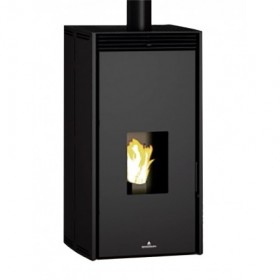 ESTUFA PELLET DE 11 KW SIN ELECTRICIDAD COLOR NEGRO FREE
