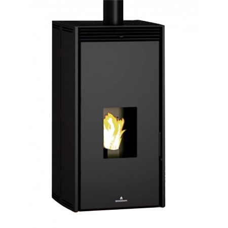 ESTUFA PELLET DE 11 KW SIN ELECTRICIDAD COLOR NEGRO FREE