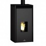 ESTUFA PELLET DE 11 KW SIN ELECTRICIDAD COLOR NEGRO FREE