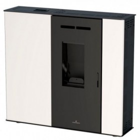ESTUFA DE PELLET 9 KW EXTRAPLANA COLOR MARFIL LUPE-MF