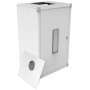 ARMARIO CUBRECALENTADOR EN ACERO PINTADO BLANCO 800x480x300 mm