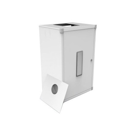 ARMARIO CUBRECALENTADOR EN ACERO PINTADO BLANCO 800x480x300 mm