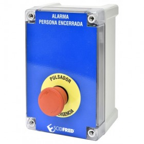 PULSADOR LUMINOSO PARA ALARMA MODELO EFA-P POSITIVA