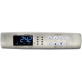 TERMOSTATO DIGITAL COMPACT 5R BLUE INOX (2 SONDAS INCLUIDAS) 5 RELES