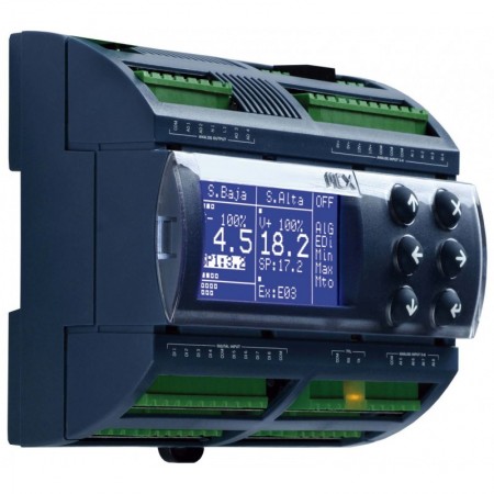 REGULADOR GUIA DIN DE 8 ETAPAS MCX 08M-LCD 230V