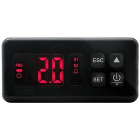 CONTROLADOR DE TEMP. 2 RELES AKO-D14727 (HASTA 1000ºC) MULTISONDA 12V.