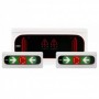 ALARMA DE HOMBRE ENCERRADO 2 CANALES CON BATERIA + 2 PULSADORES AKO-55323B