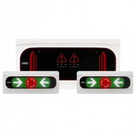 ALARMA DE HOMBRE ENCERRADO 2 CANALES CON BATERIA + 2 PULSADORES AKO-55323B