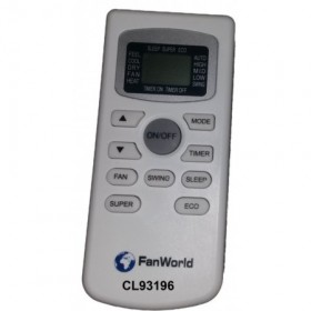 Control remoto inalámbrico aire acondicionado FANWORLD FW5 34E