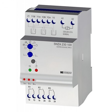 Relé sensor de nivel conductivo SNZA 230V 3 maniobras