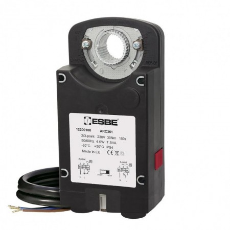 Actuador para válvula rotativa ESBE ARC 363 .2p/3p. tensión 24VAC/VDC