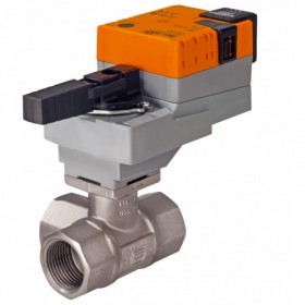 Válvula de bola motorizada diversora 3 vias BELIMO R3040 BL 4  1.1/2 con SR230A   230VAC