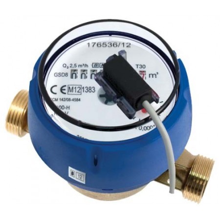 Contador de agua fria con emisor de impulsos.B-METERS  1/2".emisor 1:1