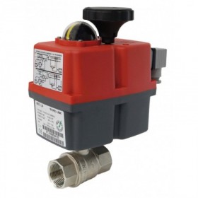 Válvula bola latón 1-1/2" con actuador eléctrico J4C-S35