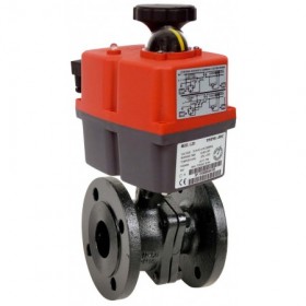 Válvula bola Hierro/Inox. DN32 con actuador eléctrico J4C-S35