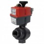 Válvula bola PVC roscar 1"-DN25 con actuador eléctrico J4C-S20