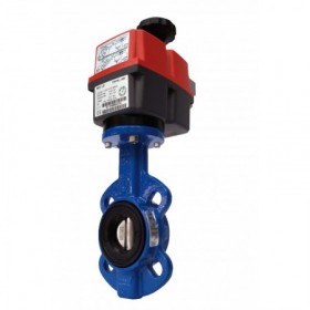 Válvula mariposa Hierro/Hierro DN125 con actuador eléctrico J4C-S85