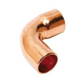 Curva 90º macho-hembra cobre figura 1a ø22mm