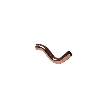 Salto macho-hembra cobre figura 86 ø18mm