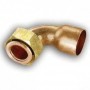 Racor 2 piezas soldar 12 rosca 1/2" curvo plano ref. 2agcu