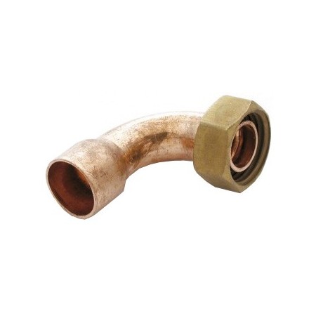 Racor loco curvo cobre figura 2agcu 1/2" x Ø14mm